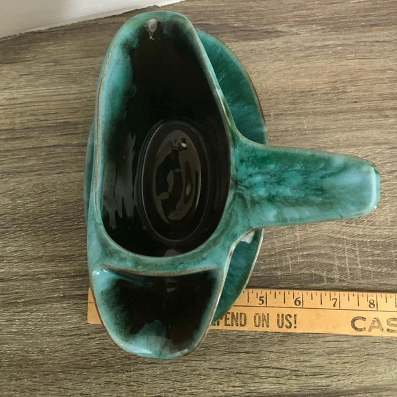 Vtg Drip Glaze Gravy Boat - Picture 10 of 11